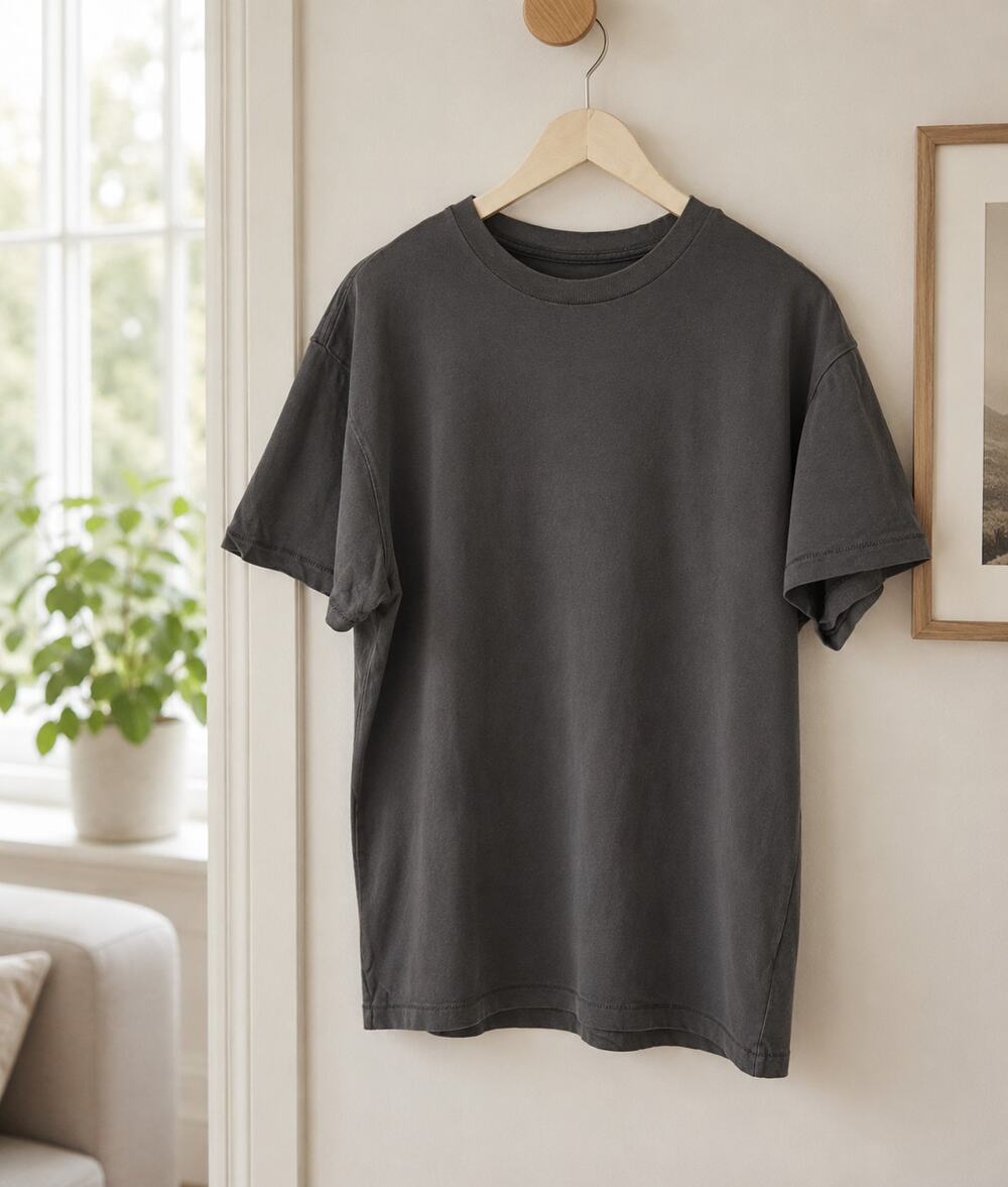 Abercrombie & Fitch Soft A&F Essentials Charcoal Grey Tee Size M Classic Basic